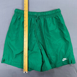 Nike Men's Green Mesh Athletic Shorts Medium M Flow Standard Fit Gym Running